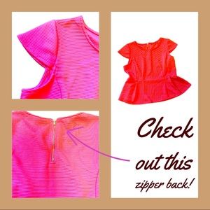 Capped Sleeve, Zipper back